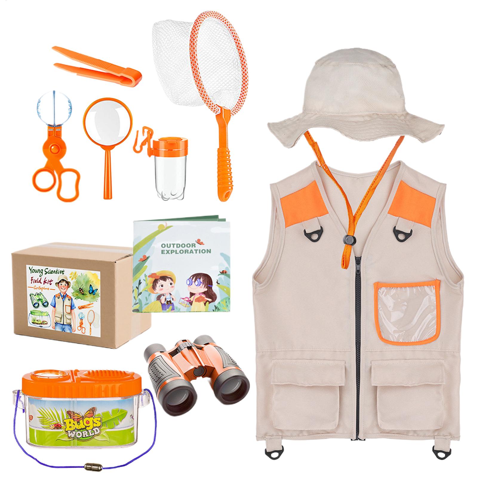 Outdoor Adventure Educator - Kinder-Abenteuer-Set mit Hut Leichtes Atmungsaktives Lernspielzeug