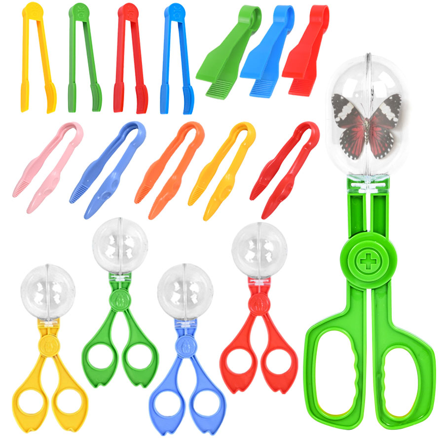 Outdoor Adventure Educator - Outdoor-Abenteuer-Insekten-Sammelset, Insektenbeobachtungsschere und Zimmermannspinzette, Camping, Bildung,