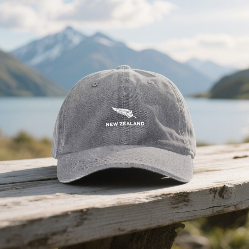 Outdoor Adventure New Zealand - Neuseeland-Thema Distressed Unisex-Mütze für Reisen und